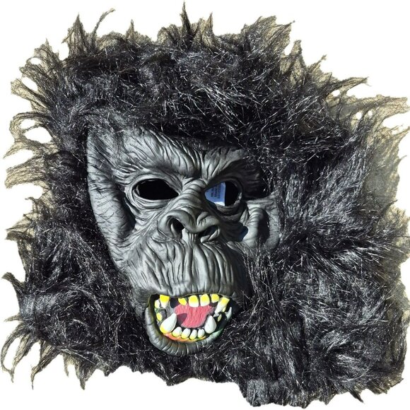 Seasons USA Gorilla Costume Halloween Child Size L 10-12 Black Faux Fur - Picture 5 of 14